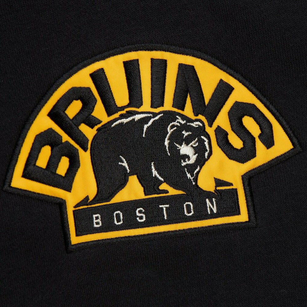 Boston Bruins Mitchell & Ness Women's Heritage Lace-Up Pullover Sweatshirt - Black | NHL near me