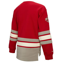 Detroit Red Wings Mitchell & Ness Women's Heritage Lace-Up Pullover Sweatshirt - Red | NHL discount