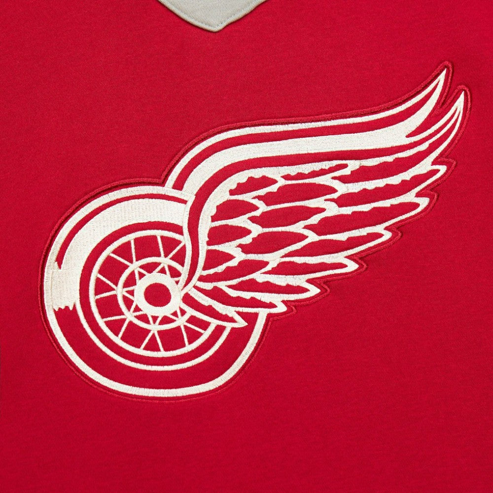 Detroit Red Wings Mitchell & Ness Women's Heritage Lace-Up Pullover Sweatshirt - Red | NHL discount