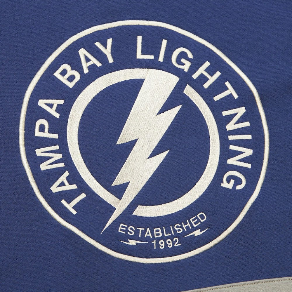 Tampa Bay Lightning Mitchell & Ness Women's Heritage Lace-Up Pullover Sweatshirt - Blue | NHL online