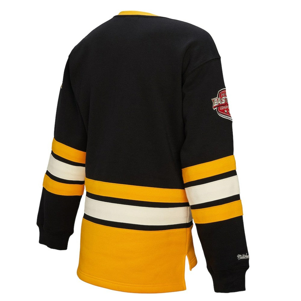 Pittsburgh Penguins Mitchell & Ness Women's Heritage Lace-Up Pullover Sweatshirt - Black | NHL on sale