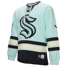 Seattle Kraken Heritage Lace-Up Pullover Sweatshirt - Light Blue | NHL sale