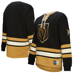 Vegas Golden Knights Heritage Lace-Up Pullover Sweatshirt - Black | NHL near me