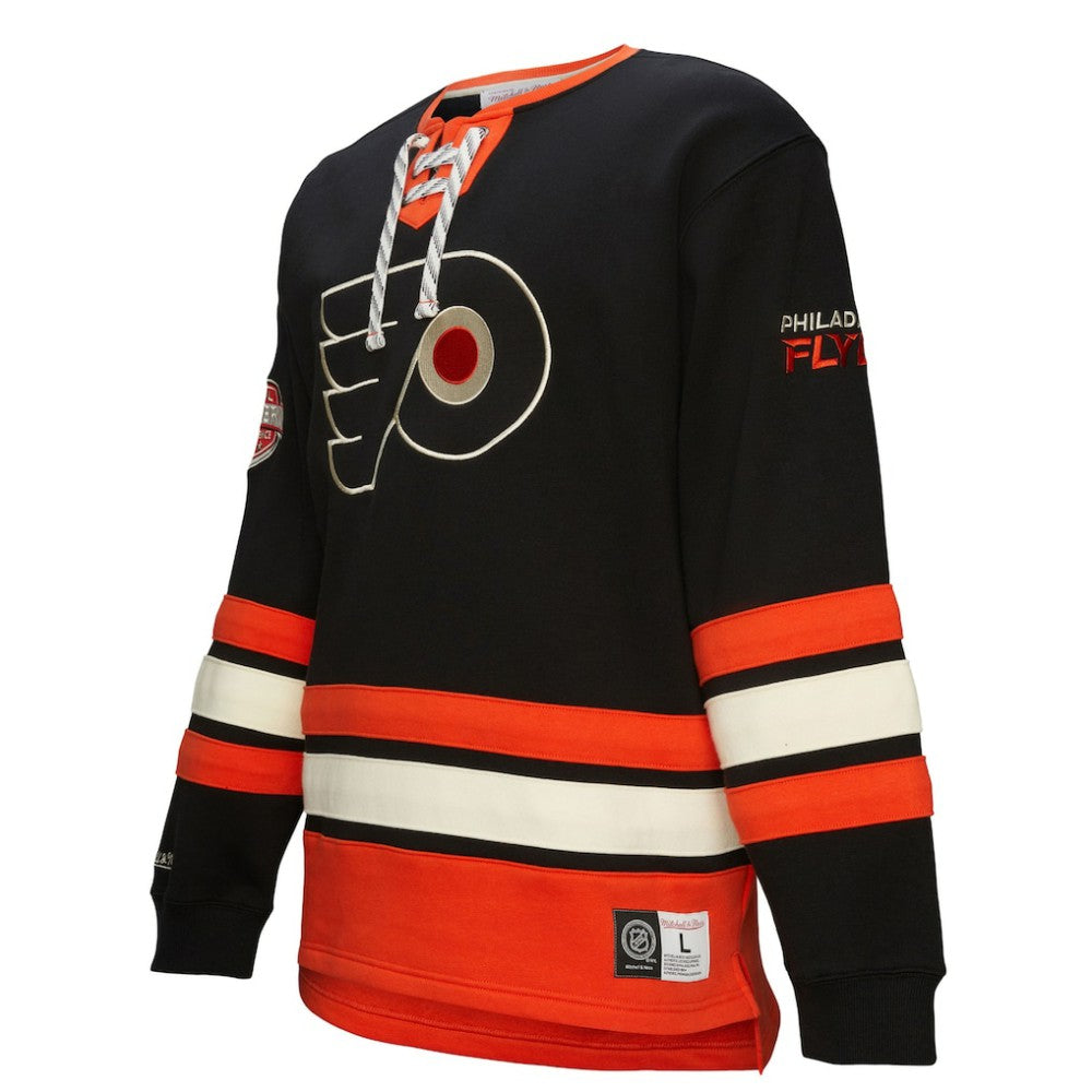 Philadelphia Flyers Heritage Lace-Up Pullover Sweatshirt - Black | NHL online