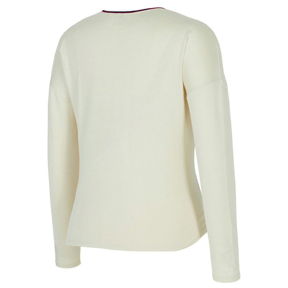 USWNT Concepts Sport Women's Kaki Hacci Knit Pullover Sweatshirt Cream