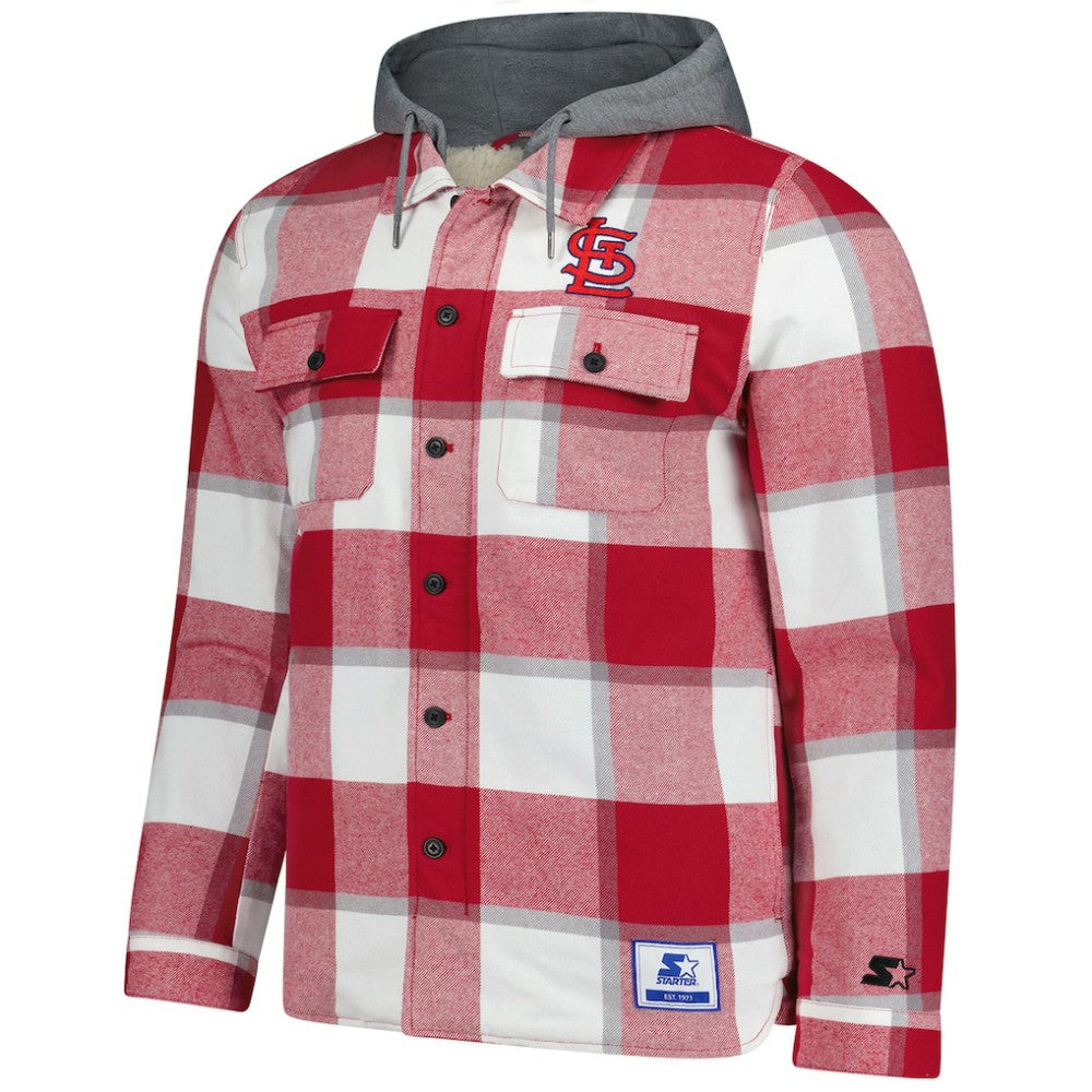 St. Louis Cardinals Starter Sherpa Full-Zip Hoodie Jacket Sale