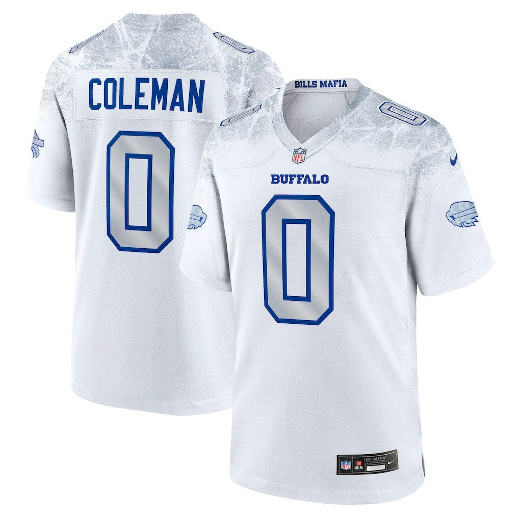 Keon Coleman Buffalo Bills 2025 Rivalries Collection Game Jersey - White - Nike