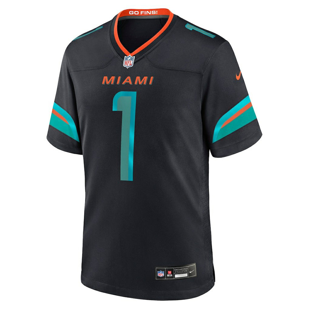 Tua Tagovailoa Miami Dolphins 2025 Rivalries Collection Game Jersey - Pitch Blue - Nike