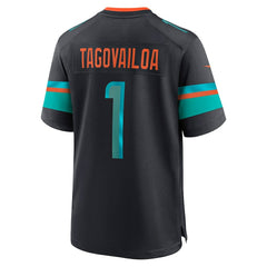 Tua Tagovailoa Miami Dolphins 2025 Rivalries Collection Game Jersey - Pitch Blue - Nike