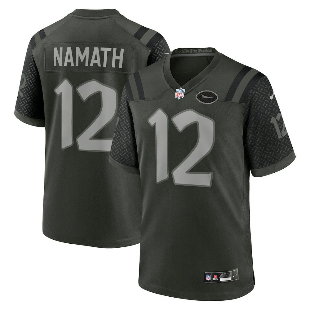 Joe Namath New York Jets 2025 Rivalries Collection Retired Player Game Jersey - Gotham Green - Nike