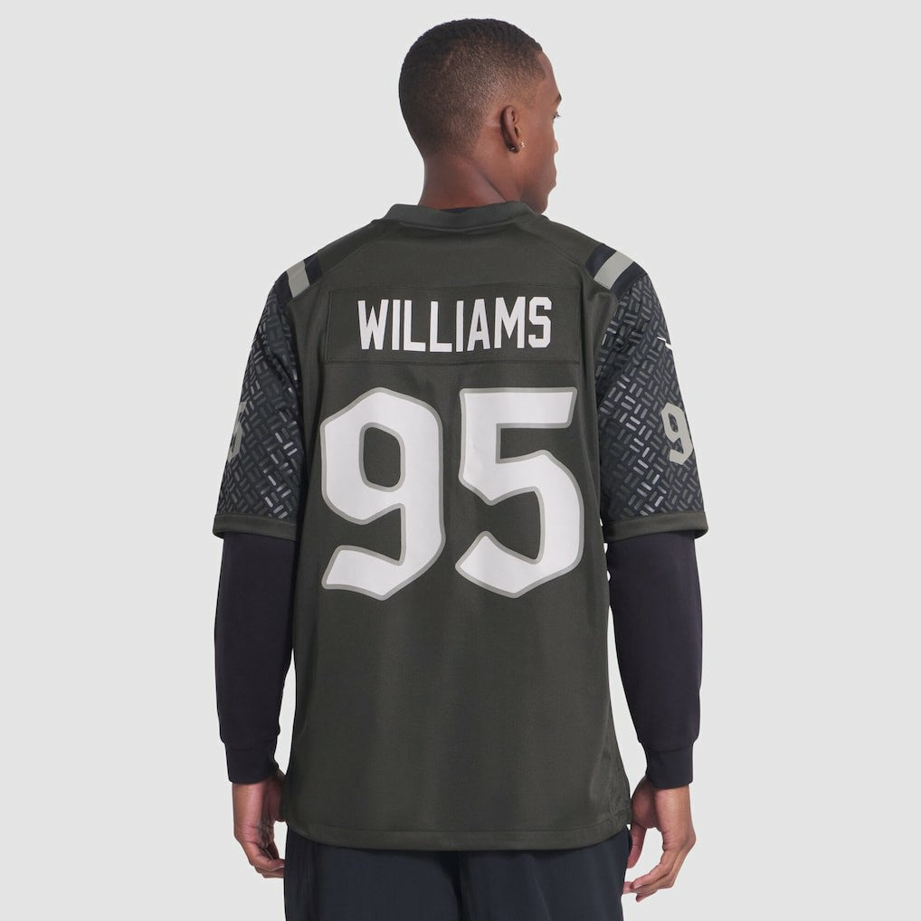 Quinnen Williams New York Jets 2025 Rivalries Collection Game Jersey - Gotham Green - Nike