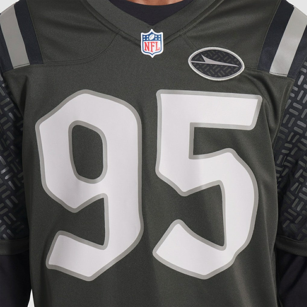 Quinnen Williams New York Jets 2025 Rivalries Collection Game Jersey - Gotham Green - Nike