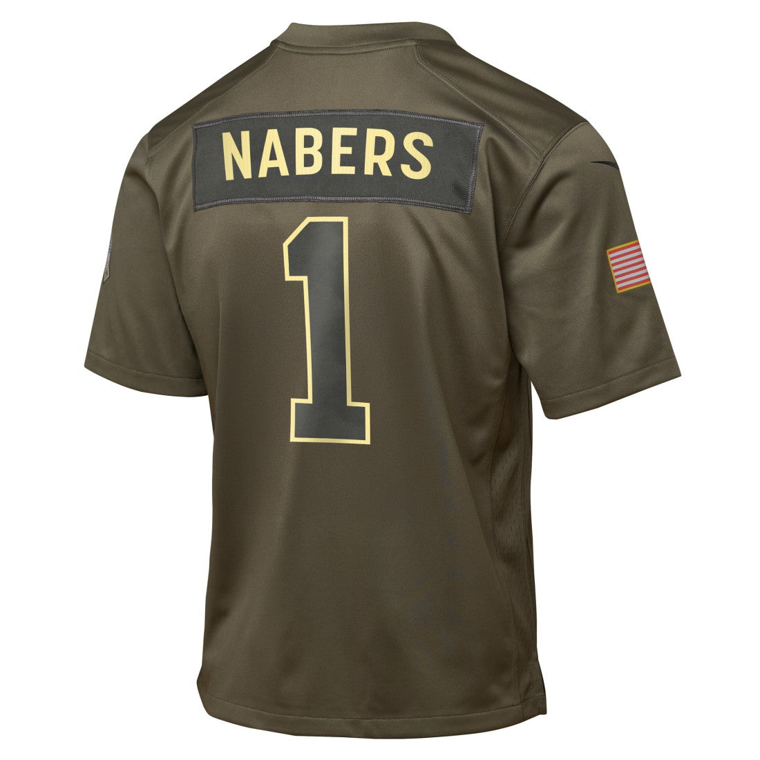 Malik Nabers New York Giants Youth 2025 Salute to Service Game Jersey - Olive - Nike