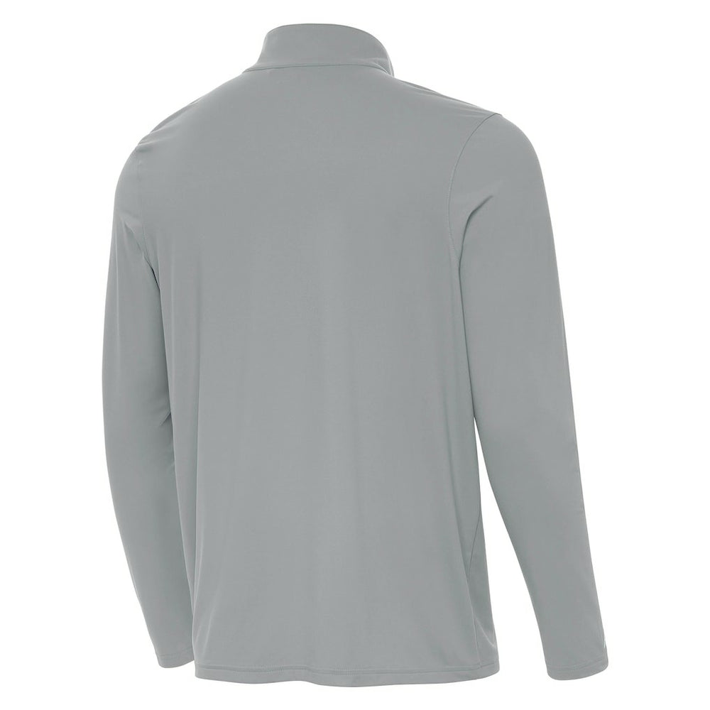 Pittsburgh Steelers Antigua St Patrick Day Intent Quarter-Zip Pullover Top - Gray - NFL