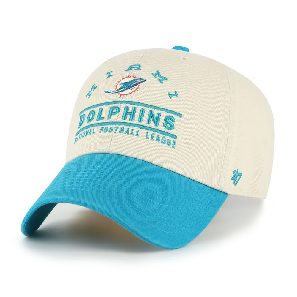 Miami Dolphins '47 Windham Clean Up Adjustable Hat - Natural - 47 brand