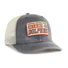 Miami Dolphins '47 Canteen Relaxed Trucker Adjustable Hat - Charcoal - 47 brand
