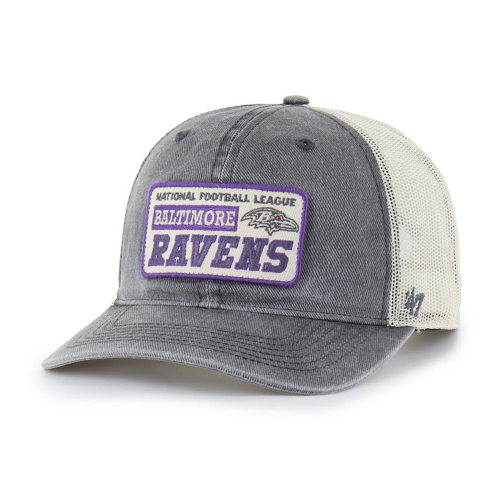 Baltimore Ravens '47 Canteen Relaxed Trucker Adjustable Hat - Charcoal - 47 brand