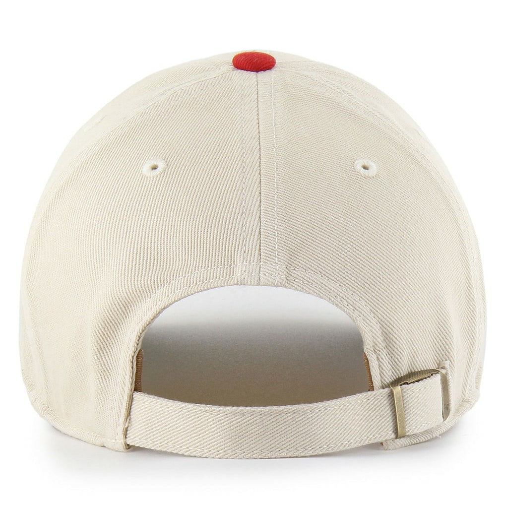 San Francisco 49ers '47 Fairfield MVP Throwback Adjustable Hat - Cream/Scarlet - 47 brand