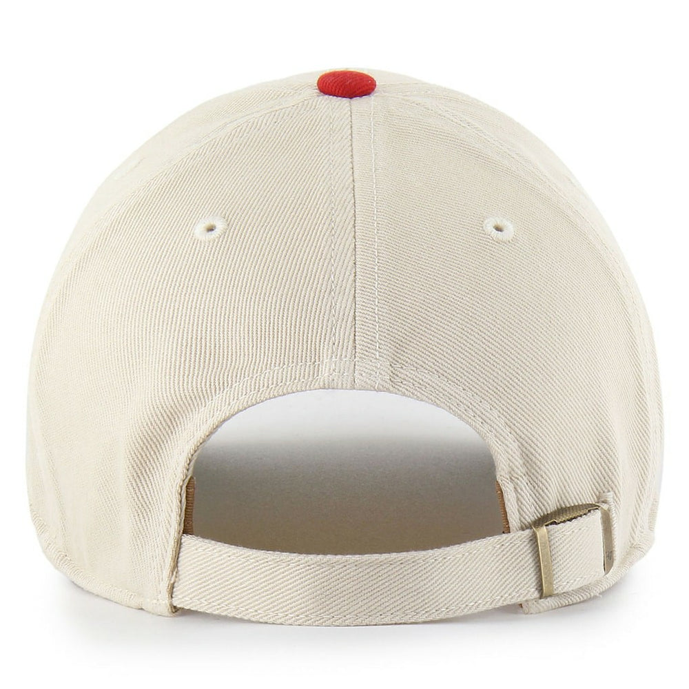 San Francisco 49ers '47 Fairfield MVP Throwback Adjustable Hat - Cream/Scarlet - 47 brand