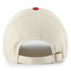 San Francisco 49ers '47 Fairfield MVP Throwback Adjustable Hat - Cream/Scarlet - 47 brand