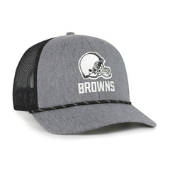 Cleveland Browns '47 Carbon Rope Trucker Adjustable Hat - Heather Charcoal - 47 brand