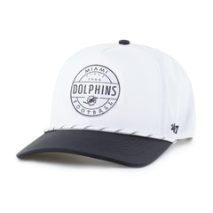 Miami Dolphins '47 Suburbia Hitch Two-Tone Adjustable Hat - White/Black - 47 brand