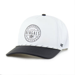 Cincinnati Bengals '47 Suburbia Hitch Two-Tone Adjustable Hat - White/Black - 47 brand