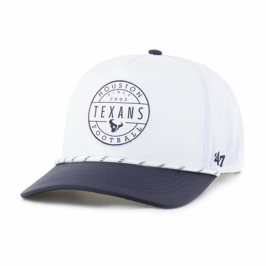 Houston Texans '47 Suburbia Hitch Two-Tone Adjustable Hat - White/Navy - 47 brand