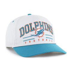 Miami Dolphins '47 Roscoe Two-Toned Hitch Adjustable Hat - White/Aqua - 47 brand