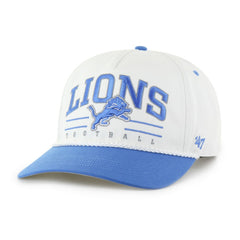 Detroit Lions '47 Roscoe Two-Toned Hitch Adjustable Hat - White/Blue - 47 brand