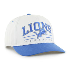 Detroit Lions '47 Roscoe Two-Toned Hitch Adjustable Hat - White/Blue - 47 brand