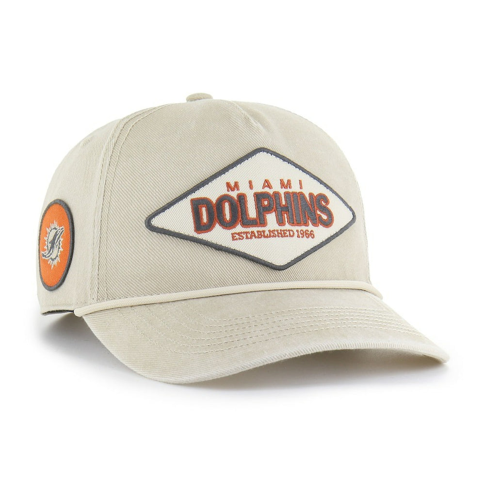 Miami Dolphins '47 Cairn Hitch Adjustable Hat - Khaki - 47 brand
