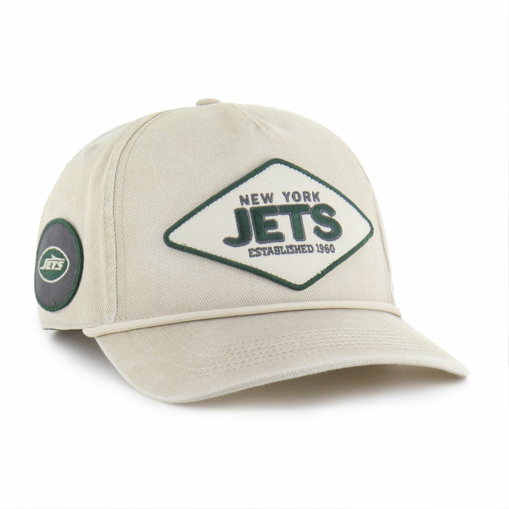 New York Jets '47 Cairn Hitch Adjustable Hat - Khaki - 47 brand