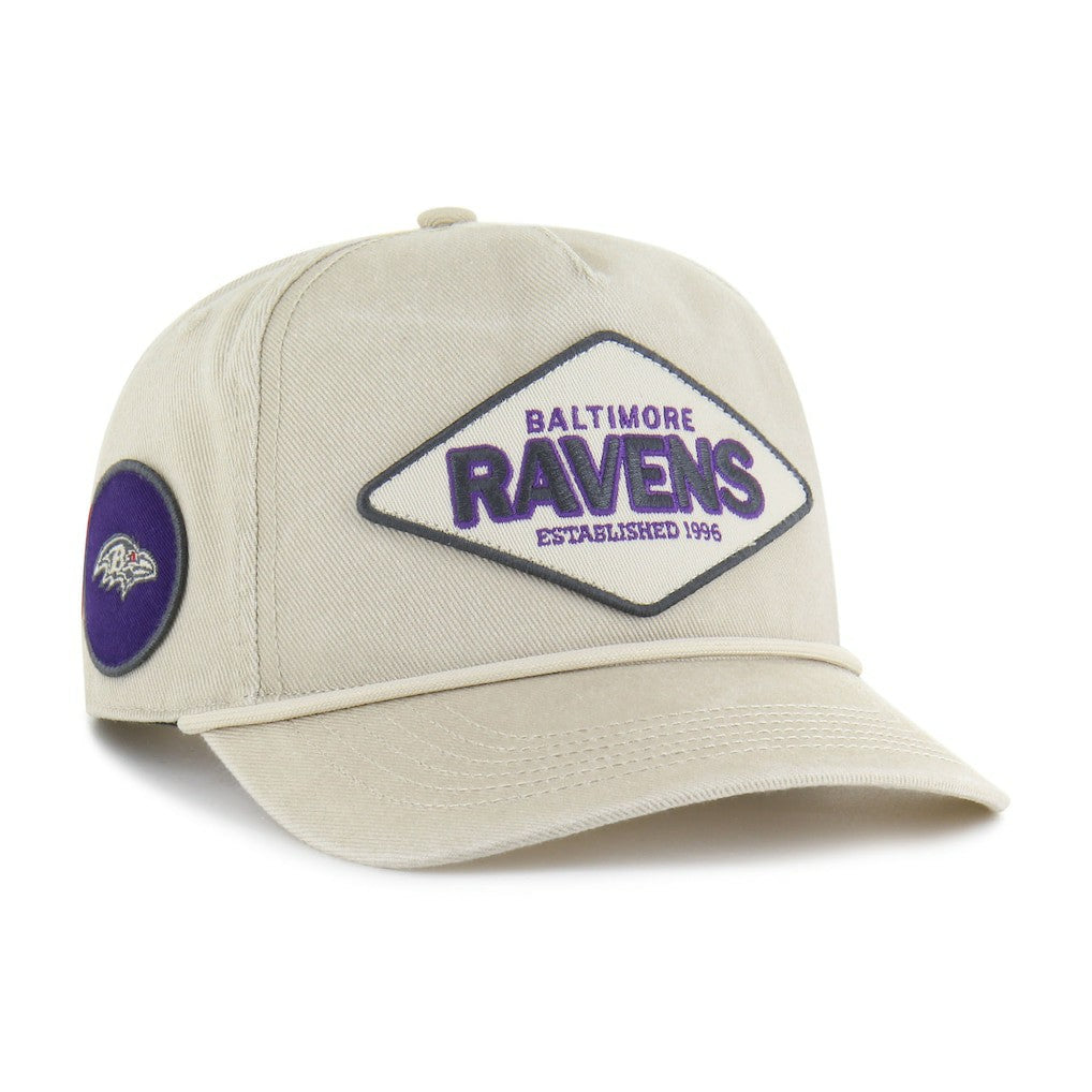 Baltimore Ravens '47 Cairn Hitch Adjustable Hat - Khaki - 47 brand