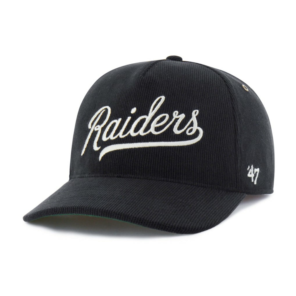 Las Vegas Raiders '47 Golden Age Corduroy Hitch Adjustable Hat - Black - 47 brand