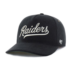 Las Vegas Raiders '47 Golden Age Corduroy Hitch Adjustable Hat - Black - 47 brand