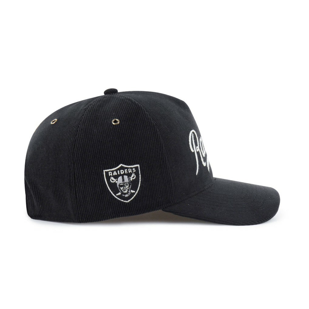 Las Vegas Raiders '47 Golden Age Corduroy Hitch Adjustable Hat - Black - 47 brand