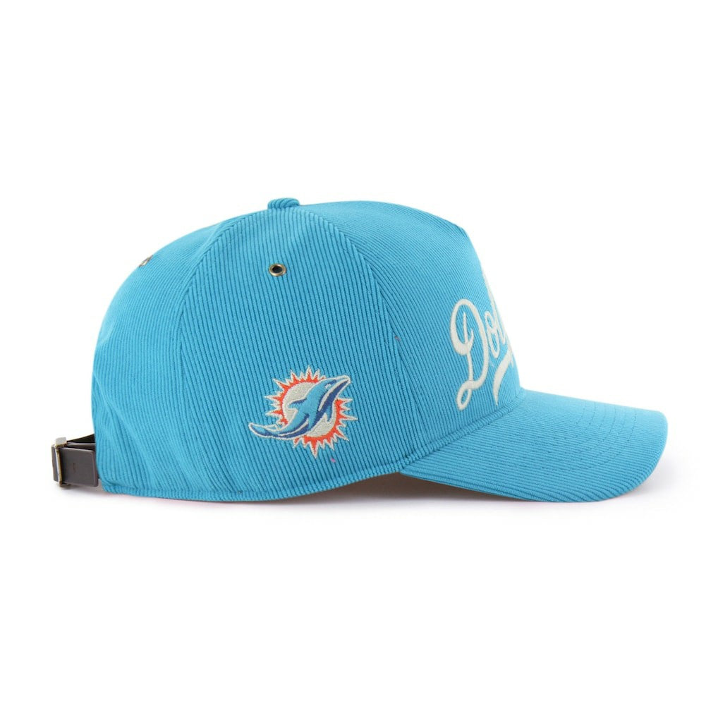 Miami Dolphins '47 Golden Age Corduroy Hitch Adjustable Hat - Aqua - 47 brand