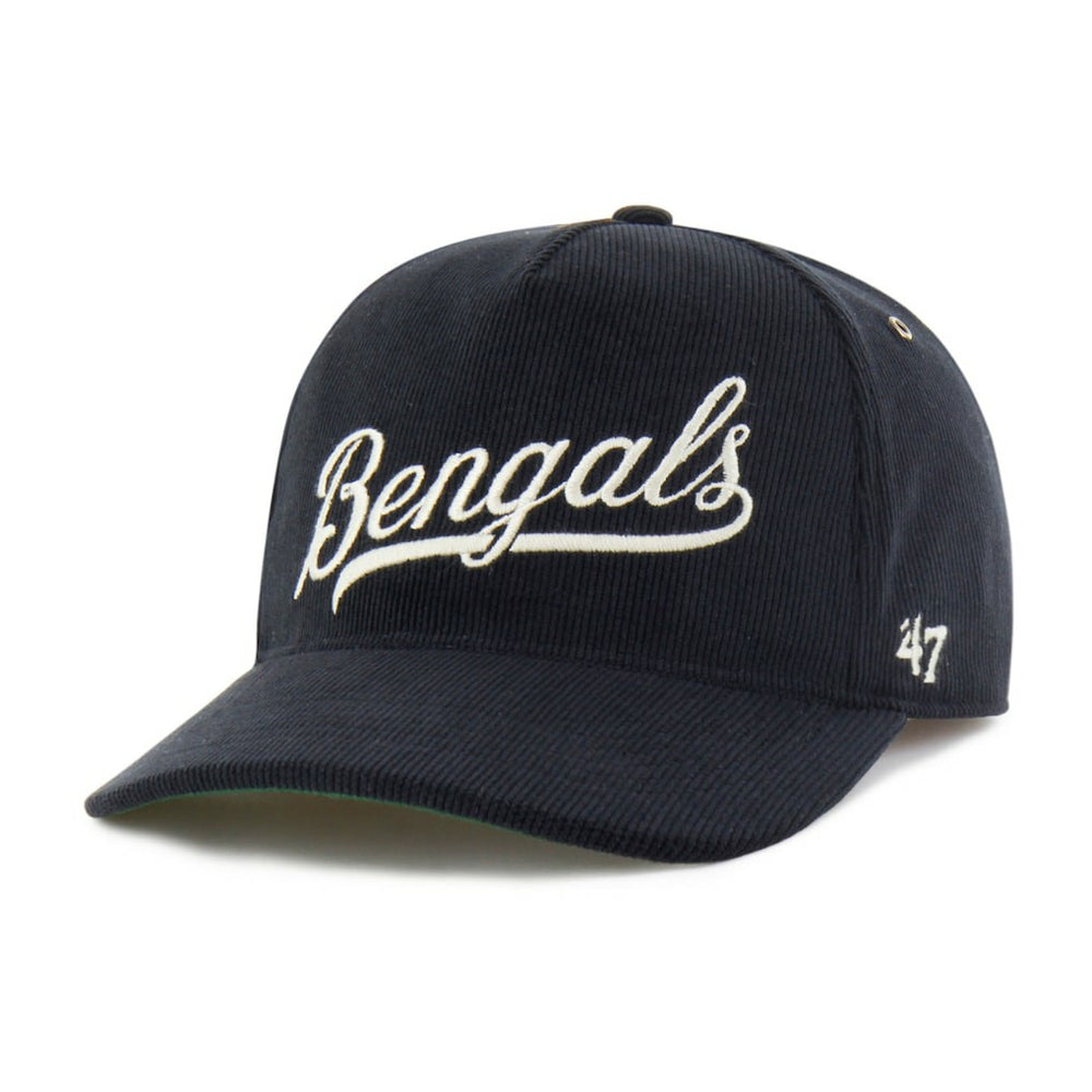 Cincinnati Bengals '47 Golden Age Corduroy Hitch Adjustable Hat - Black - 47 brand