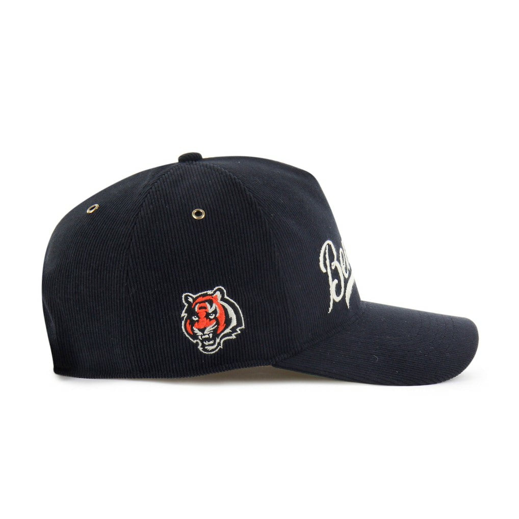 Cincinnati Bengals '47 Golden Age Corduroy Hitch Adjustable Hat - Black - 47 brand