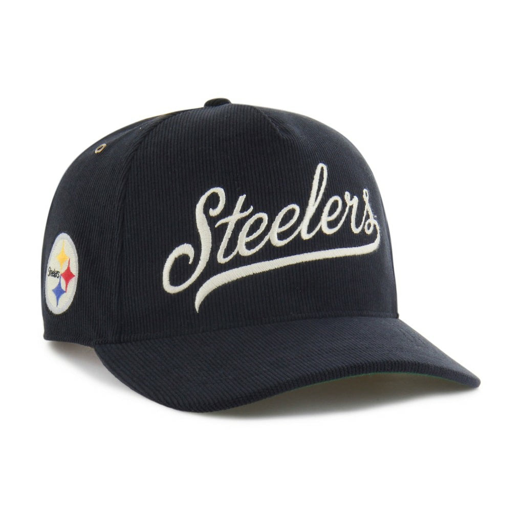 Pittsburgh Steelers '47 Golden Age Corduroy Hitch Adjustable Hat - Black - 47 brand