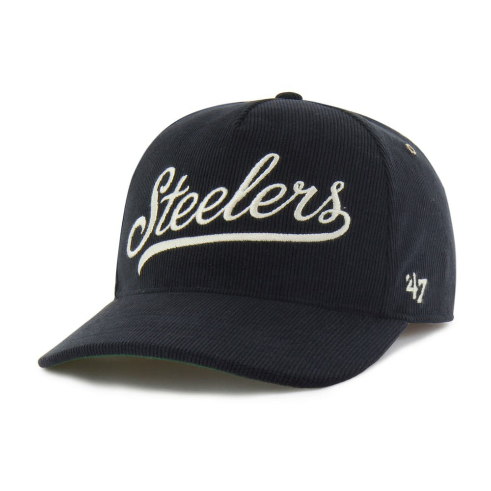 Pittsburgh Steelers '47 Golden Age Corduroy Hitch Adjustable Hat - Black - 47 brand