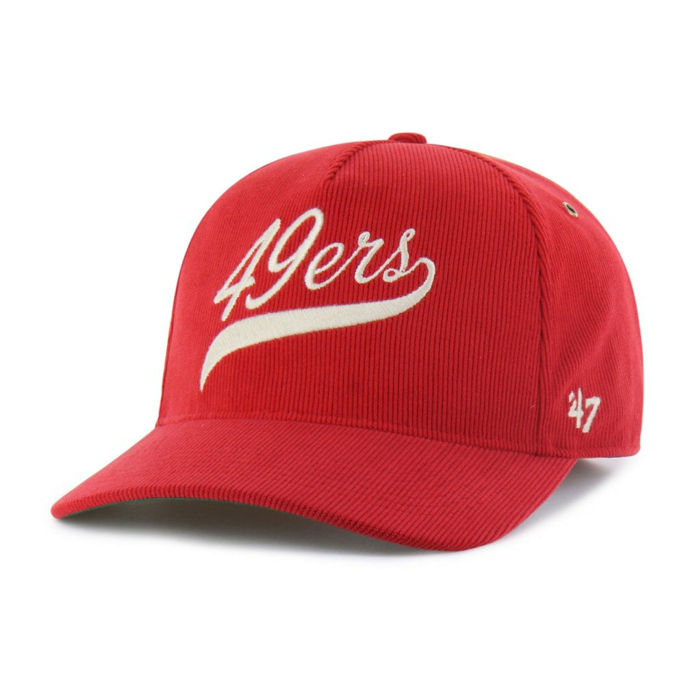 San Francisco 49ers '47 Golden Age Corduroy Hitch Adjustable Hat - Scarlet - 47 brand