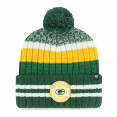 Green Bay Packers '47 Quiver Cuffed Knit Hat with Pom - 47 brand