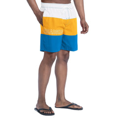Los Angeles Chargers G-III Sports by Carl Banks Sunrise Volley Swim Shorts - Powder Blue/Gold - NFL