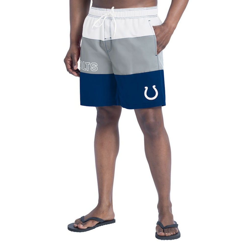 Indianapolis Colts G-III Sports by Carl Banks Sunrise Volley Swim Shorts - Royal/Gray - NFL