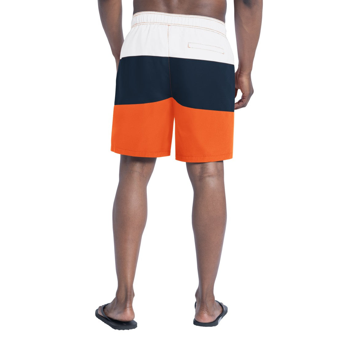 Denver Broncos G-III Sports by Carl Banks Sunrise Volley Swim Shorts - Orange/Navy - NFL