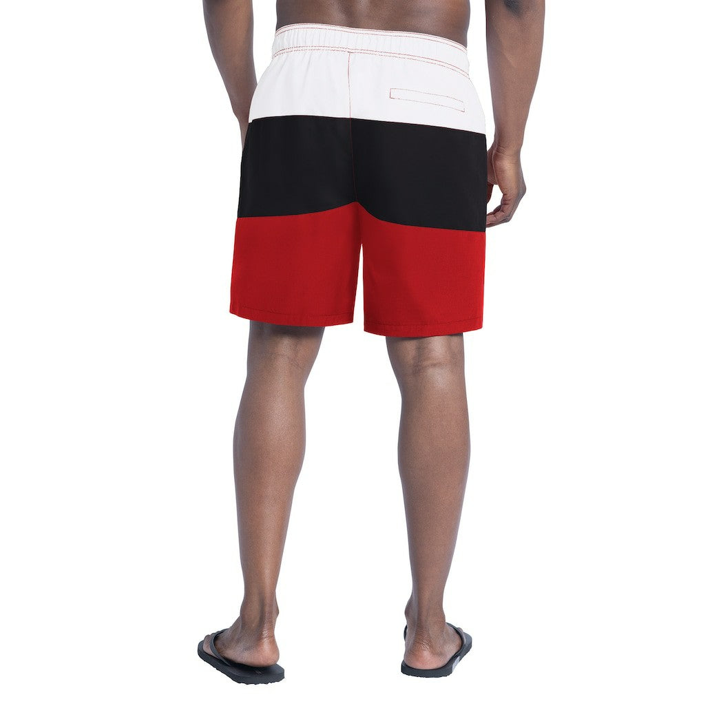 Atlanta Falcons G-III Sports by Carl Banks Sunrise Volley Swim Shorts - Red/Black - NFL
