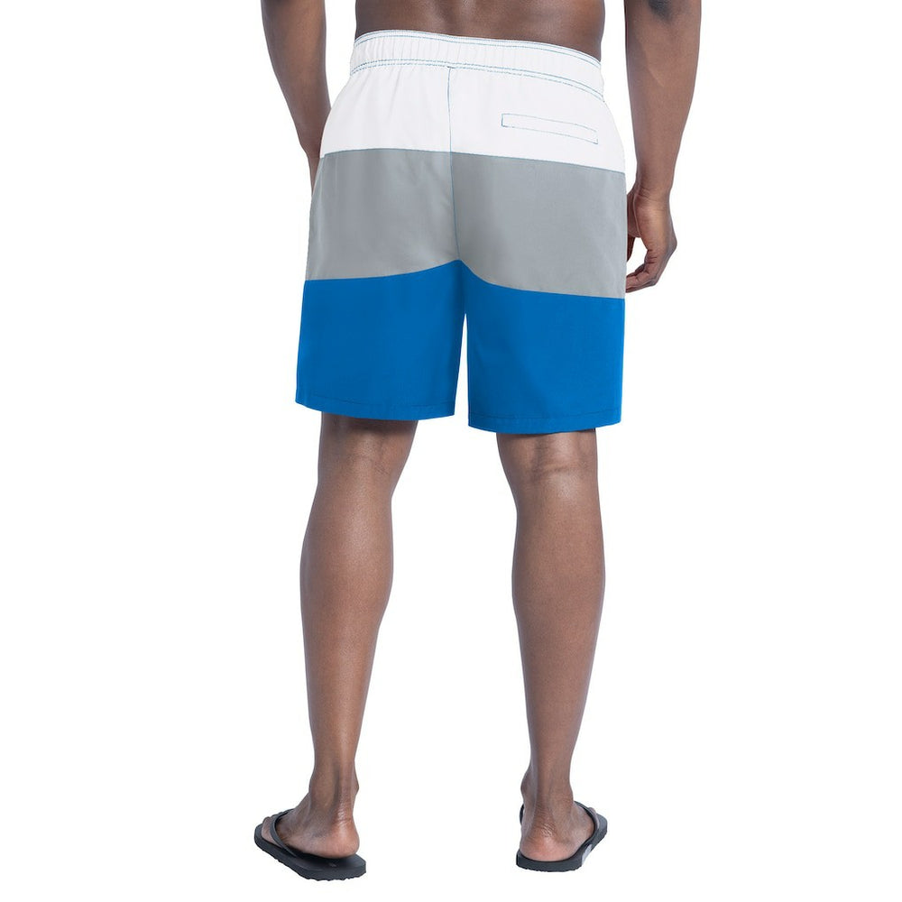 Detroit Lions G-III Sports by Carl Banks Sunrise Volley Swim Shorts - Blue/Silver - NFL