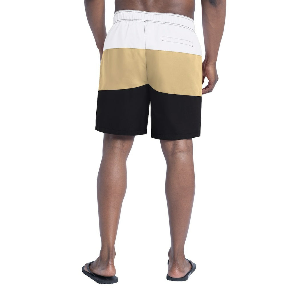 New Orleans Saints G-III Sports by Carl Banks Sunrise Volley Swim Shorts - Black/Gold - NFL